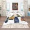 Designart 'Watercolor Feathers Set' Southwestern Bedding Set - Duvet Cover & Shams